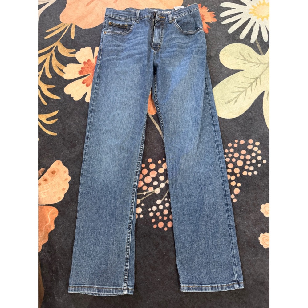 Wrangler Boys Classic Straight Jeans Medium Wash Blue Size 16 Regular 112325742